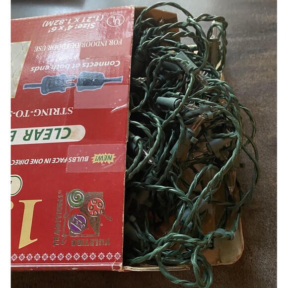 Yuletide Traditions 150 Woven Net Lights Clear 4' x 6' Indoor/Outdoor Shrub Net - Picture 3 of 3